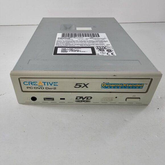 Untested Creative PC-DVD Dxr2 DVD5240E 5X IDE DVD-ROM CDROM Optical Drive - Picture 2 of 9